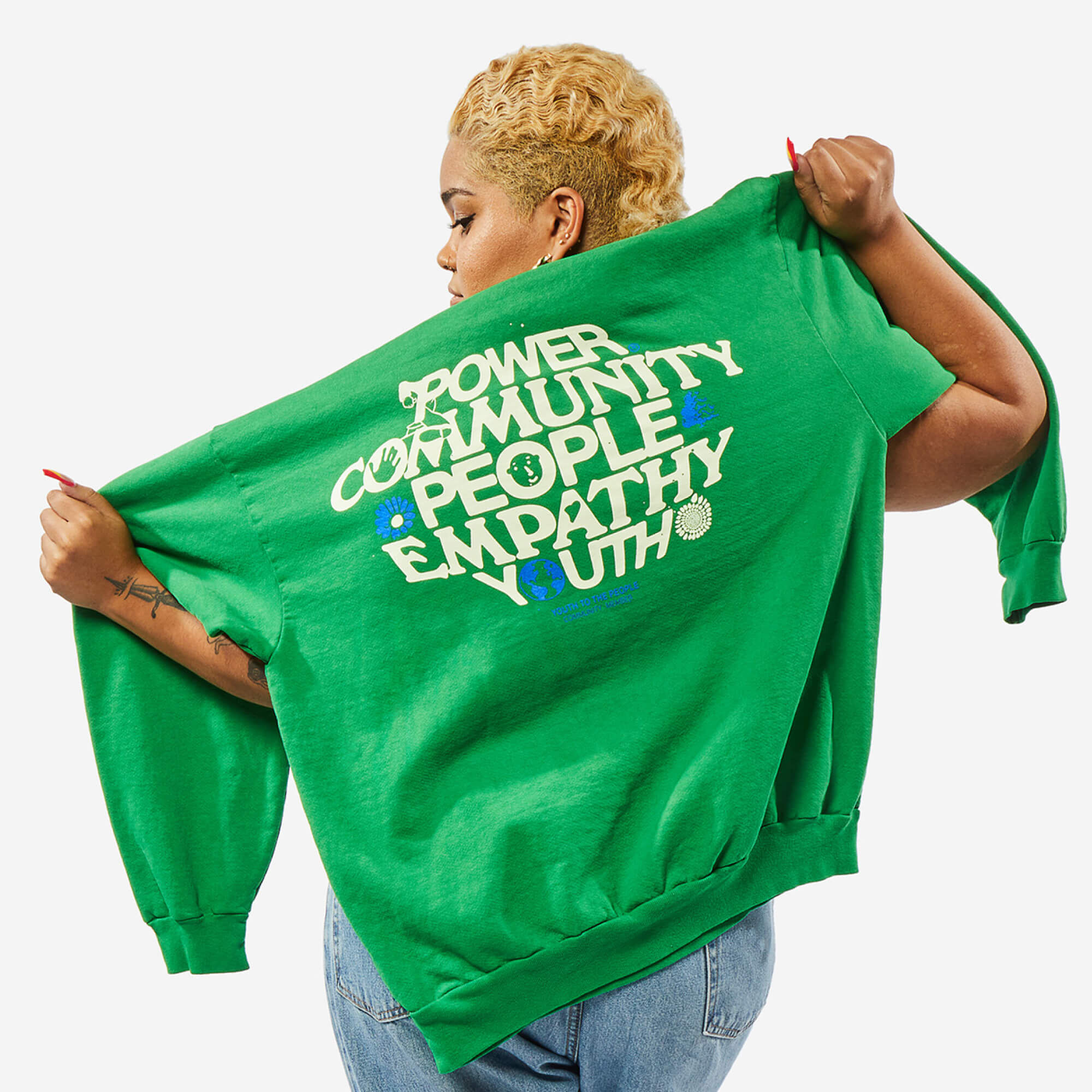 Power to the youth sweatshirt hot sale